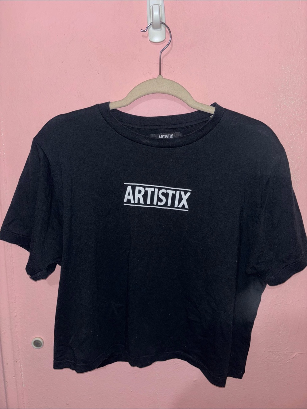 artis Artistix Black Tee with White Logo